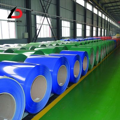 품질  JIS PPGI Steel Coil 20 Gauge 28 Gauge Color Coated Galvanized Steel Coil 공장
