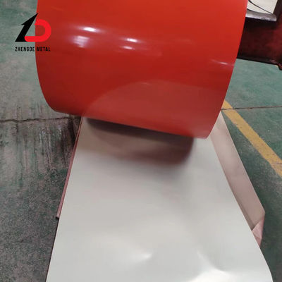미리 칠한 PPGI 스틸 코일 0.5mm PVDF / HDP / SMP / PE / PU