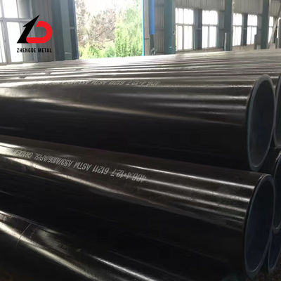 API 5L X42 X52 X56 X6 Sch ASTM A106 A36 A53 DN350 DN400 나선 용접형 흑색 경미한 탄소 강철 파이프 원형 CS ERW 석유 파이프 라인
