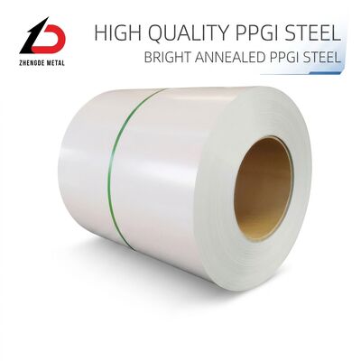 슬리트 엣지 PPGI 스틸 코일 Z40 ~ Z275 진크 층과 15-20 Um 페인트 코팅 산업용 애플리케이션