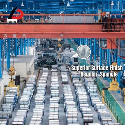 SGCC Galvanized Steel Coil 0.2-2.5mm 600-1500mm JIS G3302 Commercial Quality for Metal Fabrication