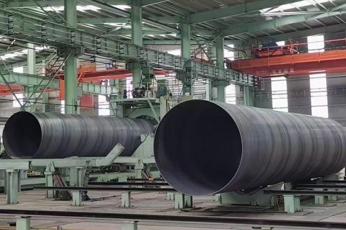큰 지름 API5l 5CT 석유 및 가스 쉐 40 탄소 강철 파이프 ASTM A36 1000mm 나선 용접 파이프 / 파이프 4