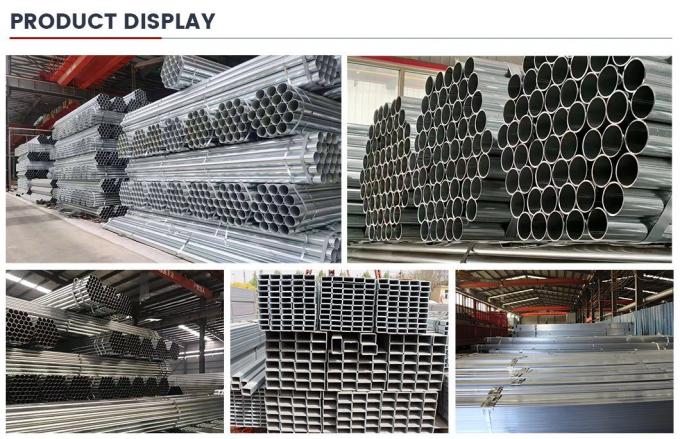 ASTM A653 진열 철강 파이프 Gi 무선 2 인치 스케줄 40 진열 파이프 7