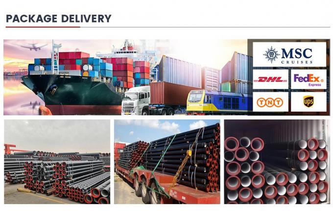 전체 품종 ISO2531 En598 De 98-1668 DN80-DN2600 수압/자동차 파이프, 오일/가스 굴착에 사용되는 유연 철 파이프 14