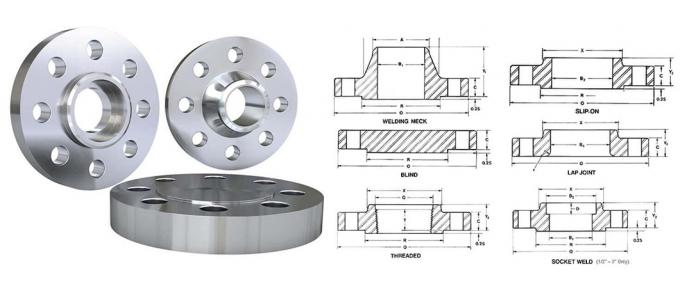 ASME ANSI B16.5 RF / FM 304 316 304L 316L 가조 용접 목 스테인리스 스틸 플랜지 OEM 제조업체 12