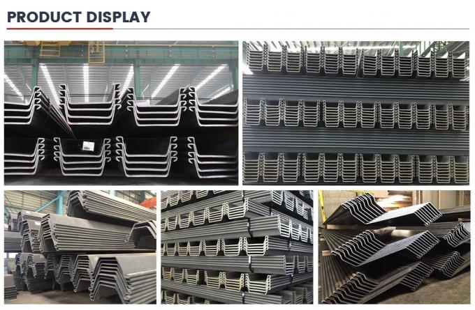 중국 유형 U Z II 2 모양 열 열 laminated PU32-1 PU32+1 PU 32 Larsen Sy390 Sy295 Ms 경미한 낮은 탄소 강철 잎 덩어리 7