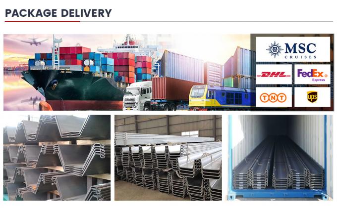 중국 공급자 Q235 Sev245 S355n Z 타입 U 타입 Larsen 스틸 잎 덩어리 10